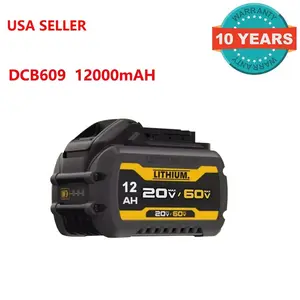 High quality DCB609-2 DCB606 DCB612 12Ah Battery for Dewalt Max Flexvolt Battery 20v/60v