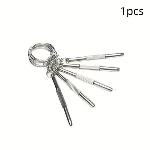 Multifunctional Mini Screwdriver Keychain Tool, Portable Eyeglass Multi-Tool, Switchable Head Clip, Handheld Hardware Accessory, Multipurpose Screwdriver