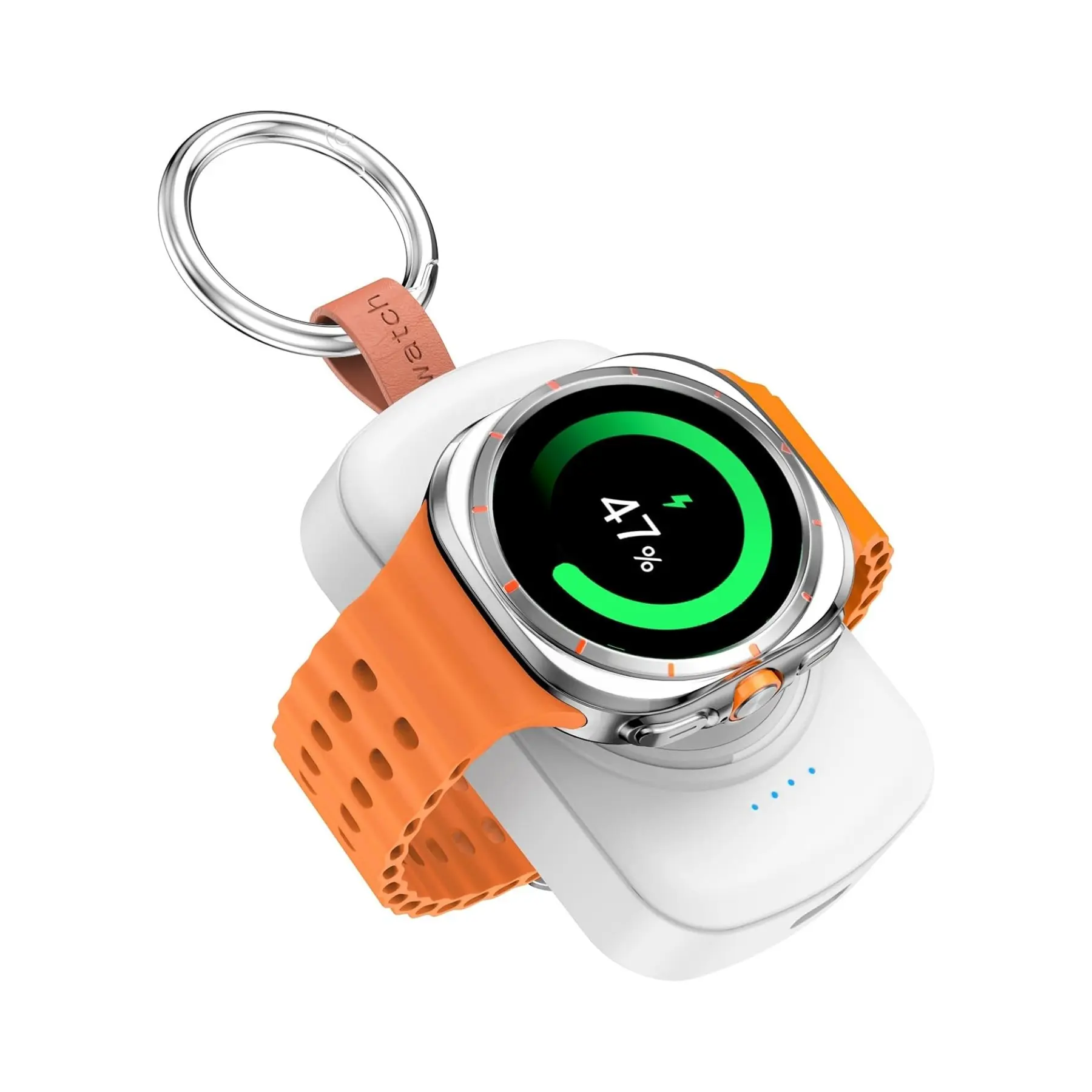 Magnetic Portable Wireless Charger for Samsung Galaxy Smart Watch, Android Wearable Accessory Compatible with Galaxy Watch Active 1/2/3/4/5 Pro/6 Classic/6/7/8