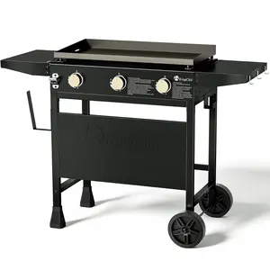 KingChii Outdoor Propane Griddle Series – Portable Gas Flat Top BBQ Grill for Camping, Patio & Backyard Cooking