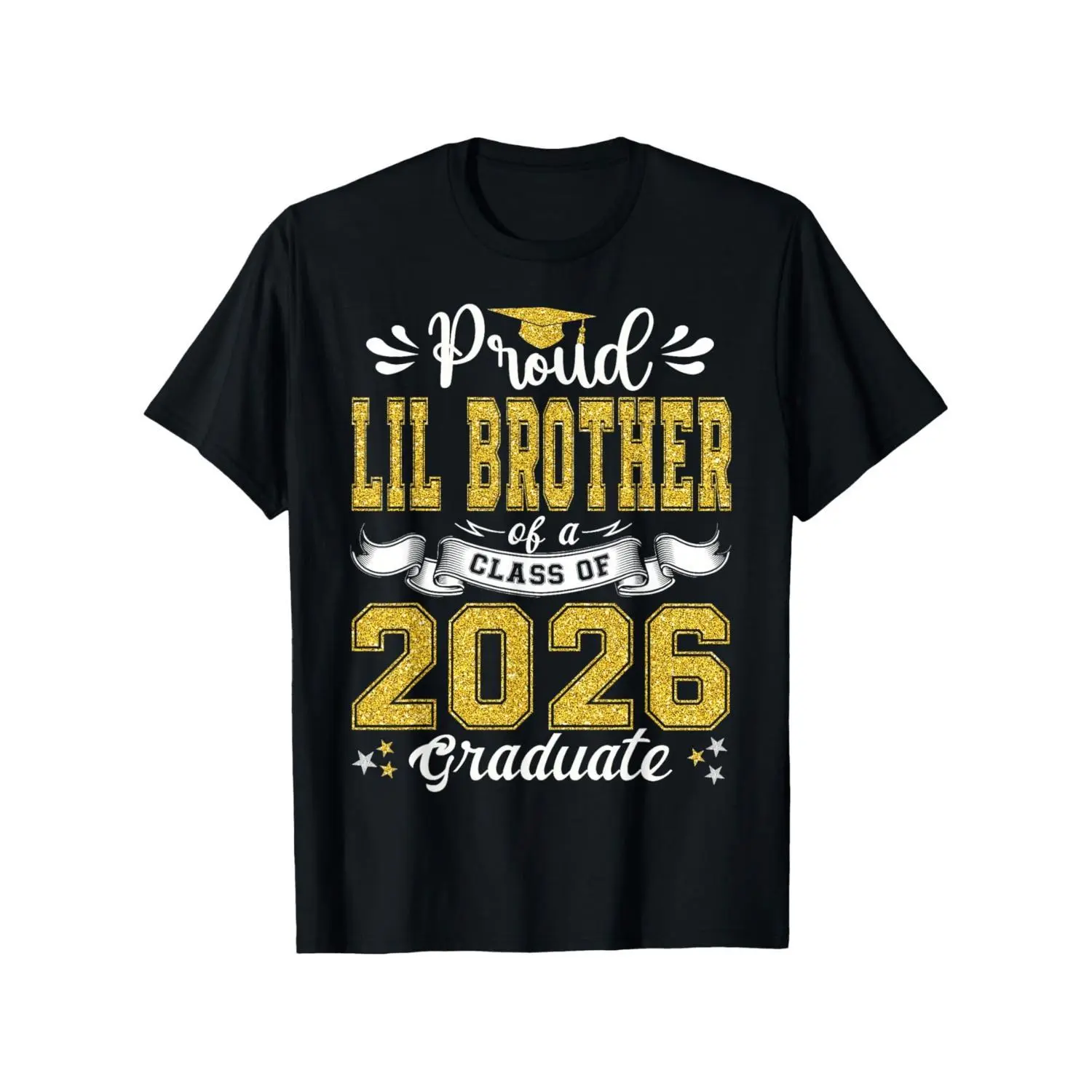 Proud Lil Brother Graduate TShirt for the Class of 2026