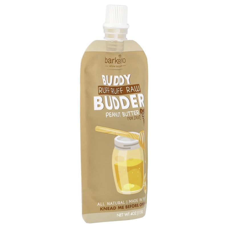 Bark Bistro Buddy Budder, Peanut Butter, For Dogs, Ruff Ruff Raw, 4 oz (113 g)