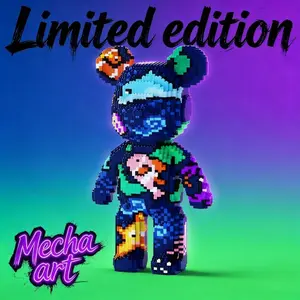 Oceanic Bear Toy, 3D Puzzle Building Blocks, Adorable Desktop Ornament, Home Decor Gift, Couple Family Interactive Plaything