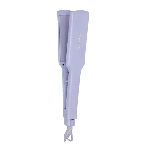FoxyBae 1.75" Wide Plate Tourmaline Ceramic Hair Straightener – Large Plate Flat Iron for Long, Thick Hair – Smooth, Frizz-Free, Fast Styling – Lunar Lilac – Sleek & Slay Grande
