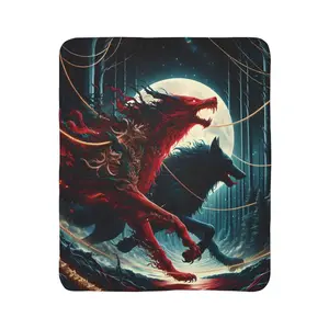 Romulus and Remus Fleece Sherpa Blanket