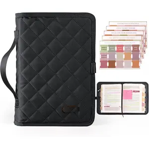 Adjustable  Cover with 75  Tabs -  Cover Case for Women,, Washable Quilted  Case, Christian Gifts for Women (Black, M)