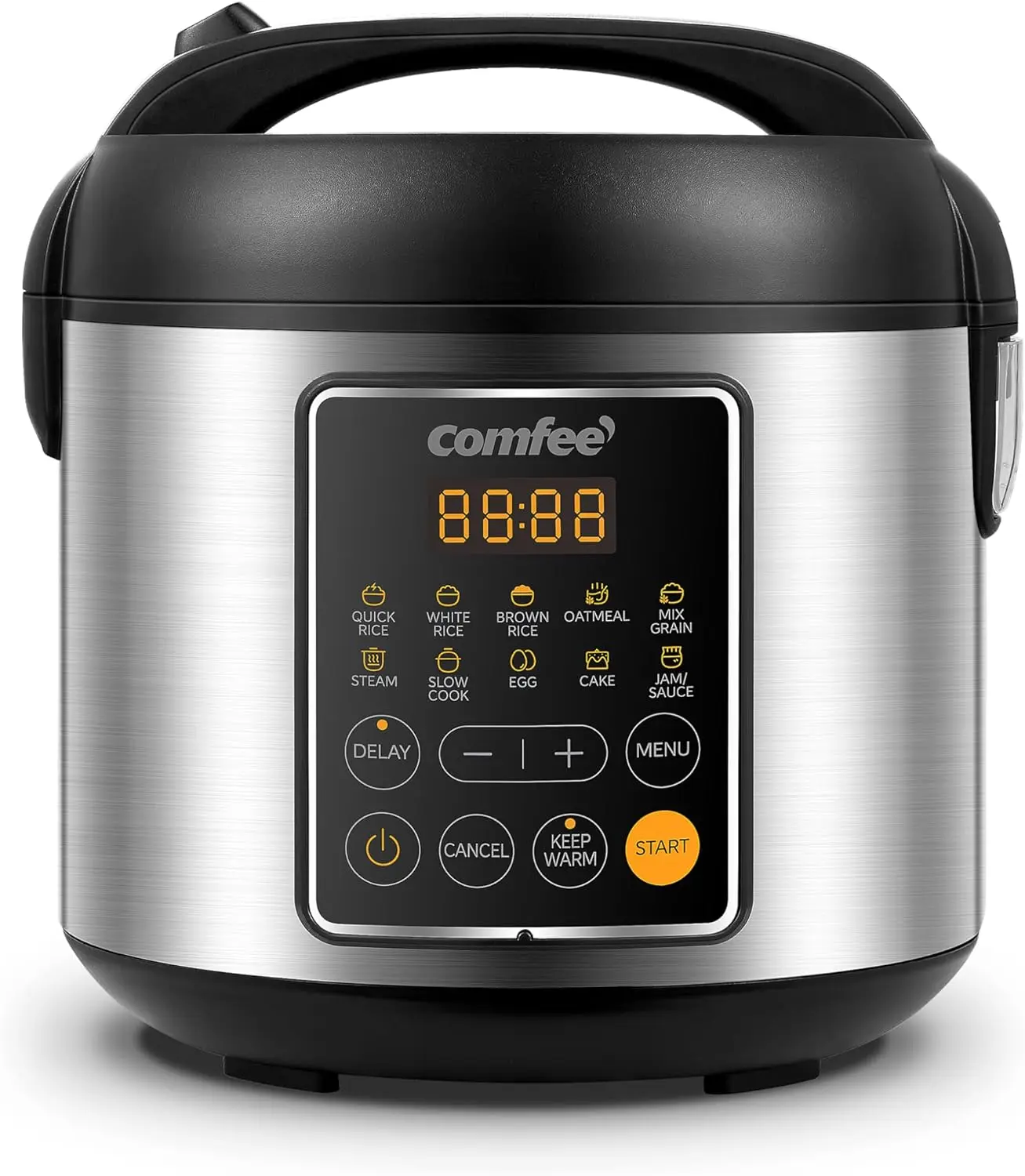 COMFEE' Rice Cooker 4 Cups Uncooked 8 Cups Cooked 2 Qt Small ...