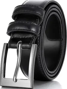 Male Heavy Duty Genuine Cowhide Waist Belt - Classic Casual Daily Wear Durable Leather Belt, Packaged in Premium Gift Box