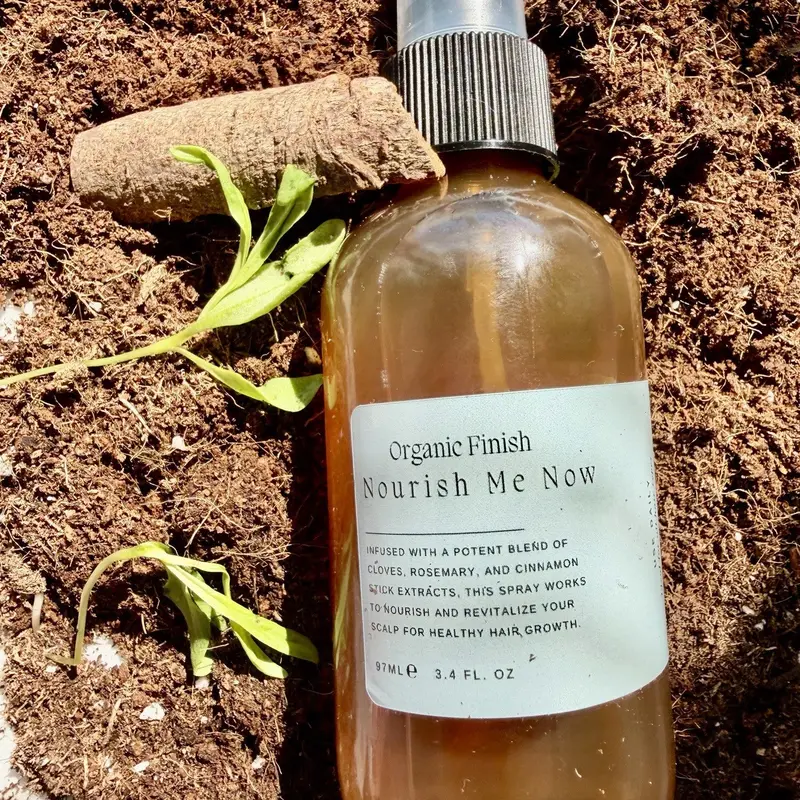 Nourish Me Now - Rosemary Clove Cinnamon Hair Spray with Organic Argan Oil & Moringa Oil for Scalp Relief Tonic & Hair Growth