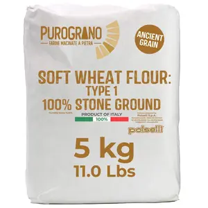 Polselli PuroGrano, Soft Wheat Flour Type 1 – 5kg (11 lb)