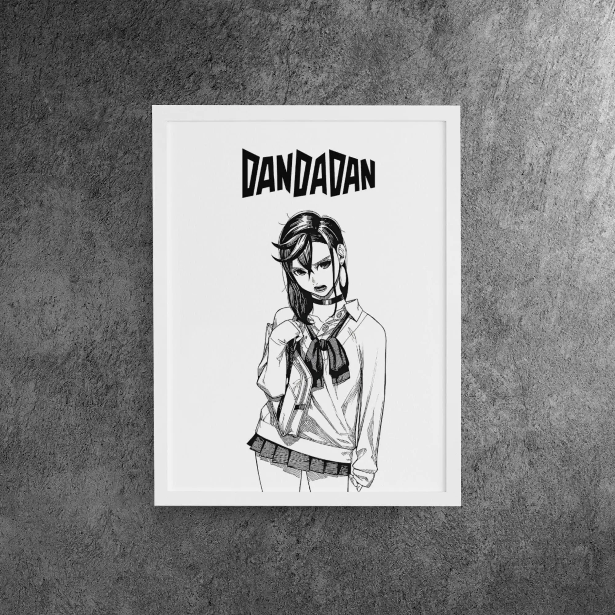Dandadan Minimalist Art Print, Ayase Momo Poster, Dandadan Manga Wall Decor, Dandadan Poster, Dandadan Panel, Ayase Momo Printable Poster