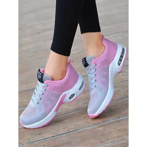 Women's Letter Patched Design Training & Gym Shoes, Sporty Breathable Comfortable Gym Shoes, Workout All-match Sports Shoes for Daily Wear