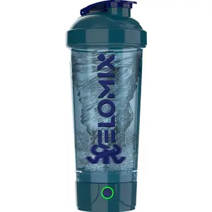 Electric Protein Shaker Bottle - 24 oz |   USB-C Rechargeable |   Leak Proof Shaker Cups for Protein Shakes |   Portable Blender for Shakes and Smoothies (Electric - Blue)