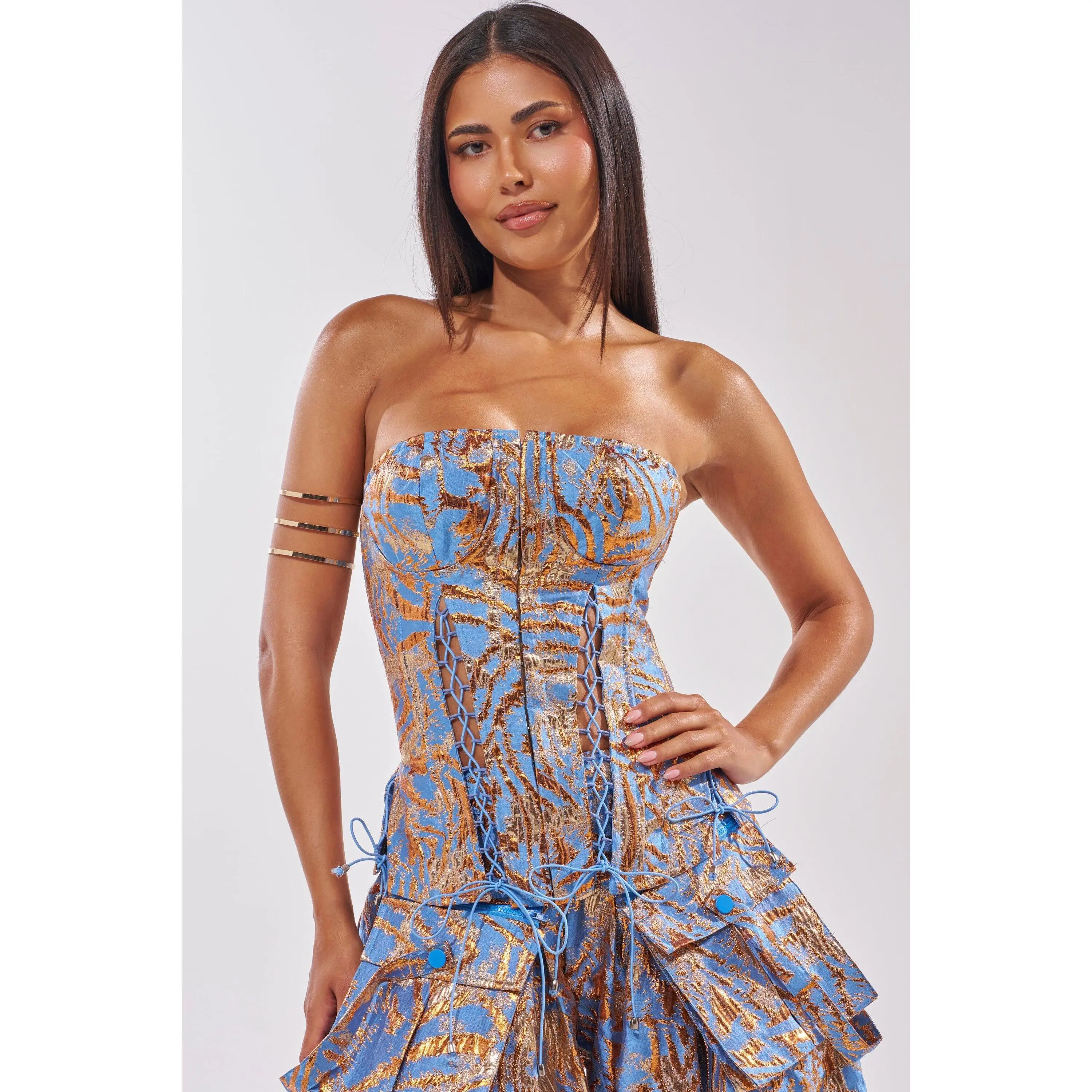 WAYS TO GO BROCADE CORSET