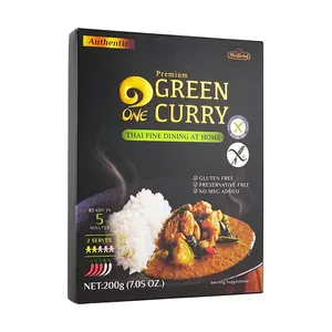 ONE Seasoning Premium Thai Green Curry Paste (2 Servings, 200g) - Authentic Flavor, Gluten-Free, MSG-Free, Easy Meal Prep