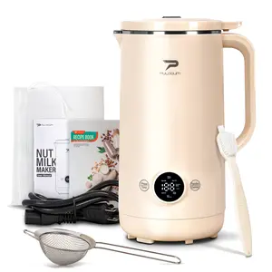 8-in-1 Multifunctional Automatic Nut Milk Machine&Coffee Maker, 27oz Auto Self-Cleaning, baby food, Delay Start, Keep Warm, Boil Water – Stainless Steel, White,Soy Milk Maker for Homemade Almond, Oat, Coconut, Juice, Milkshake, Grains, Creamy Soup,gifts