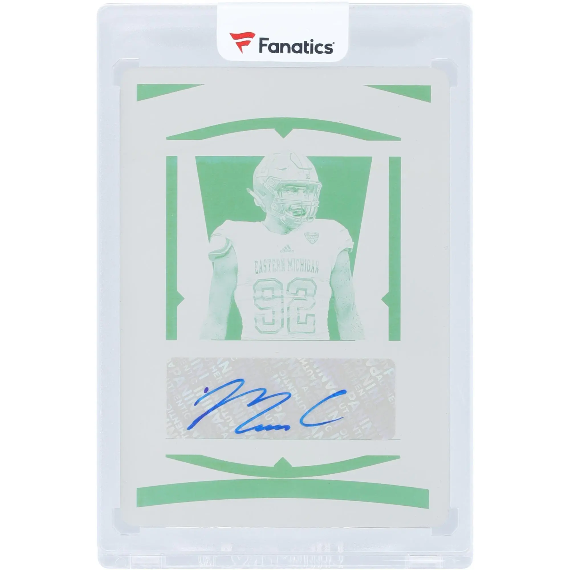 Maxx Crosby Eastern Michigan Autographed 2020 Panini National Treasures Collegiate Printing Plate #83 #1/1 Card - Fanatics Authentic Certified