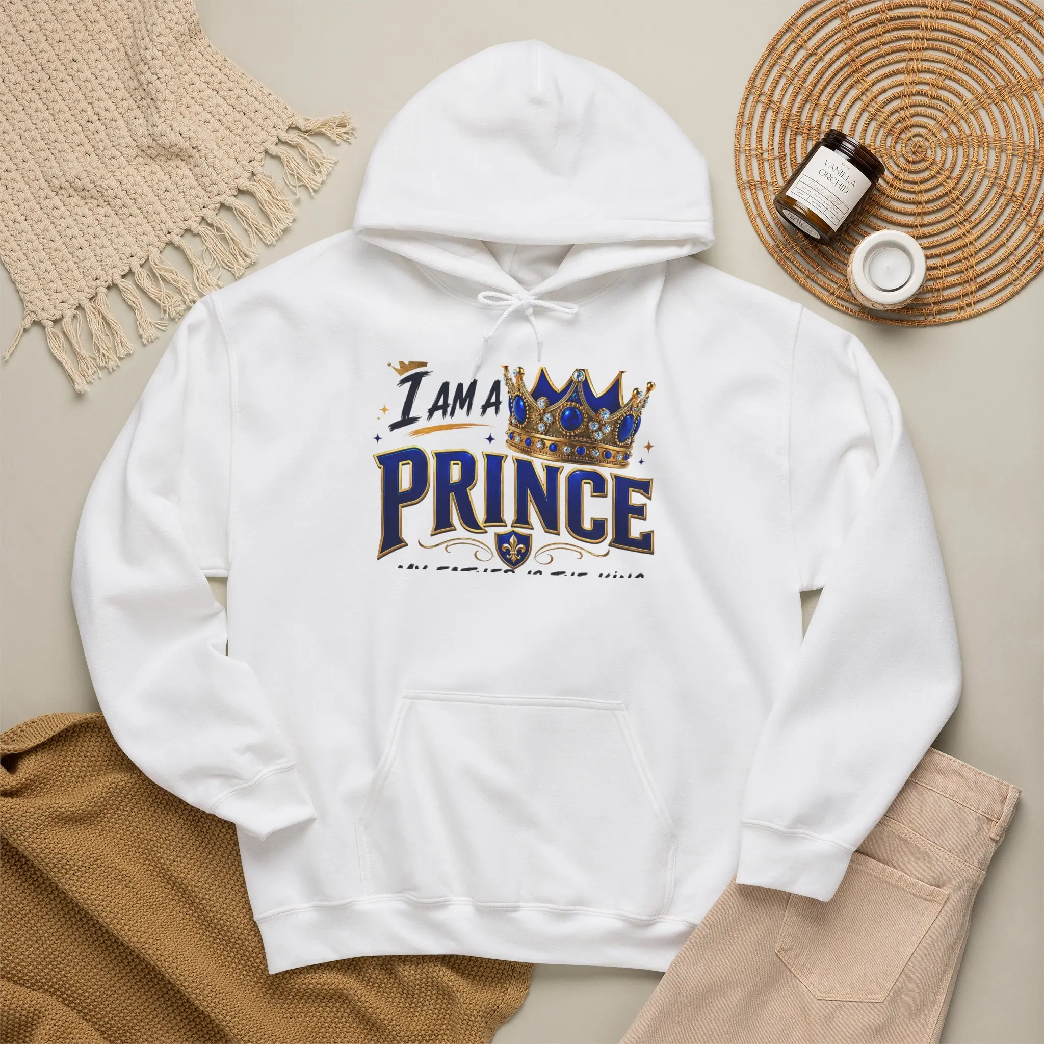 I Am A Prince hoodie | Crown Prince Sweatshirt, Royal Typography