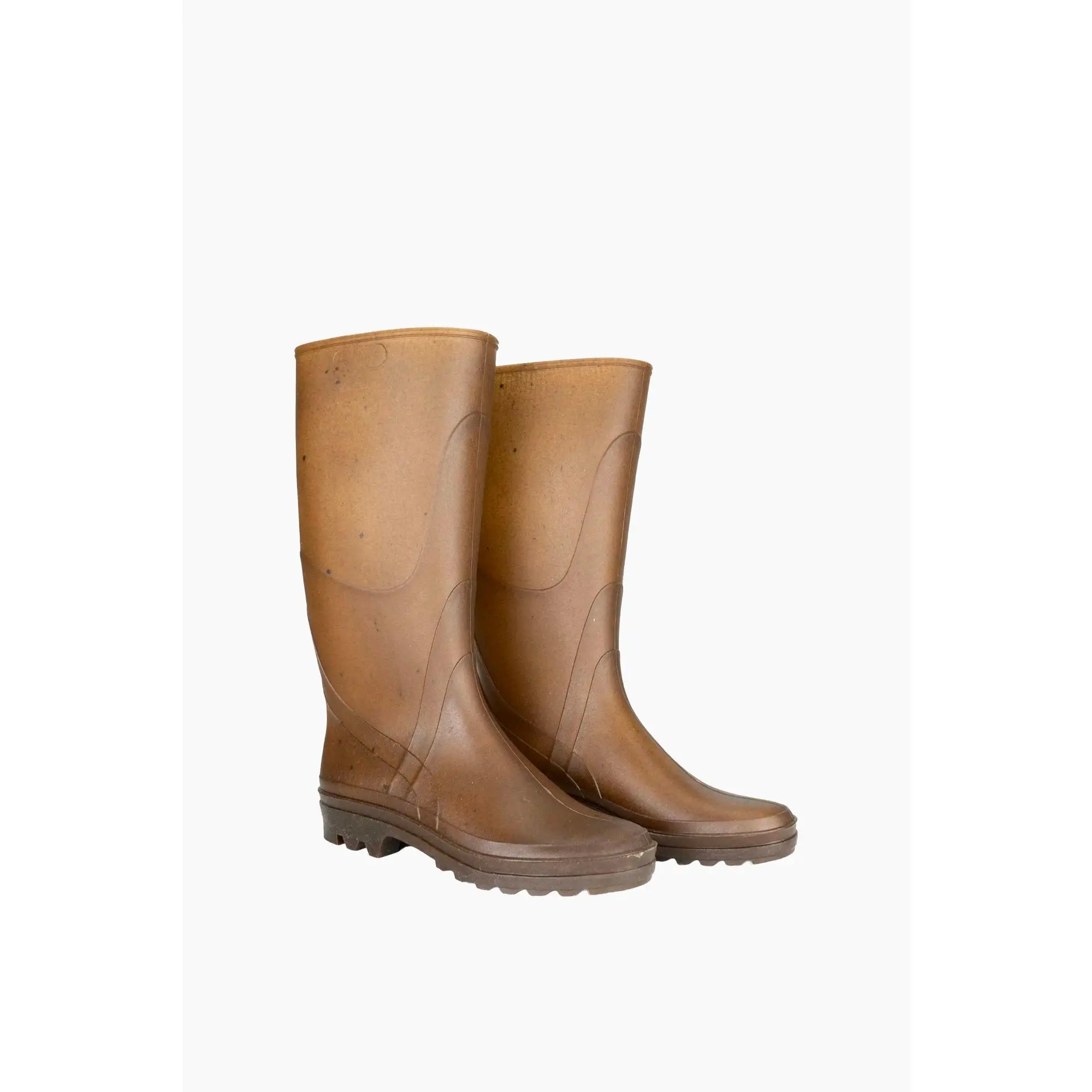 French Recycled Hemp Wellington Boots in Sepia