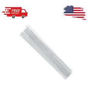 18 Gauge White Floral Stem Wire 16 inch,50/Package