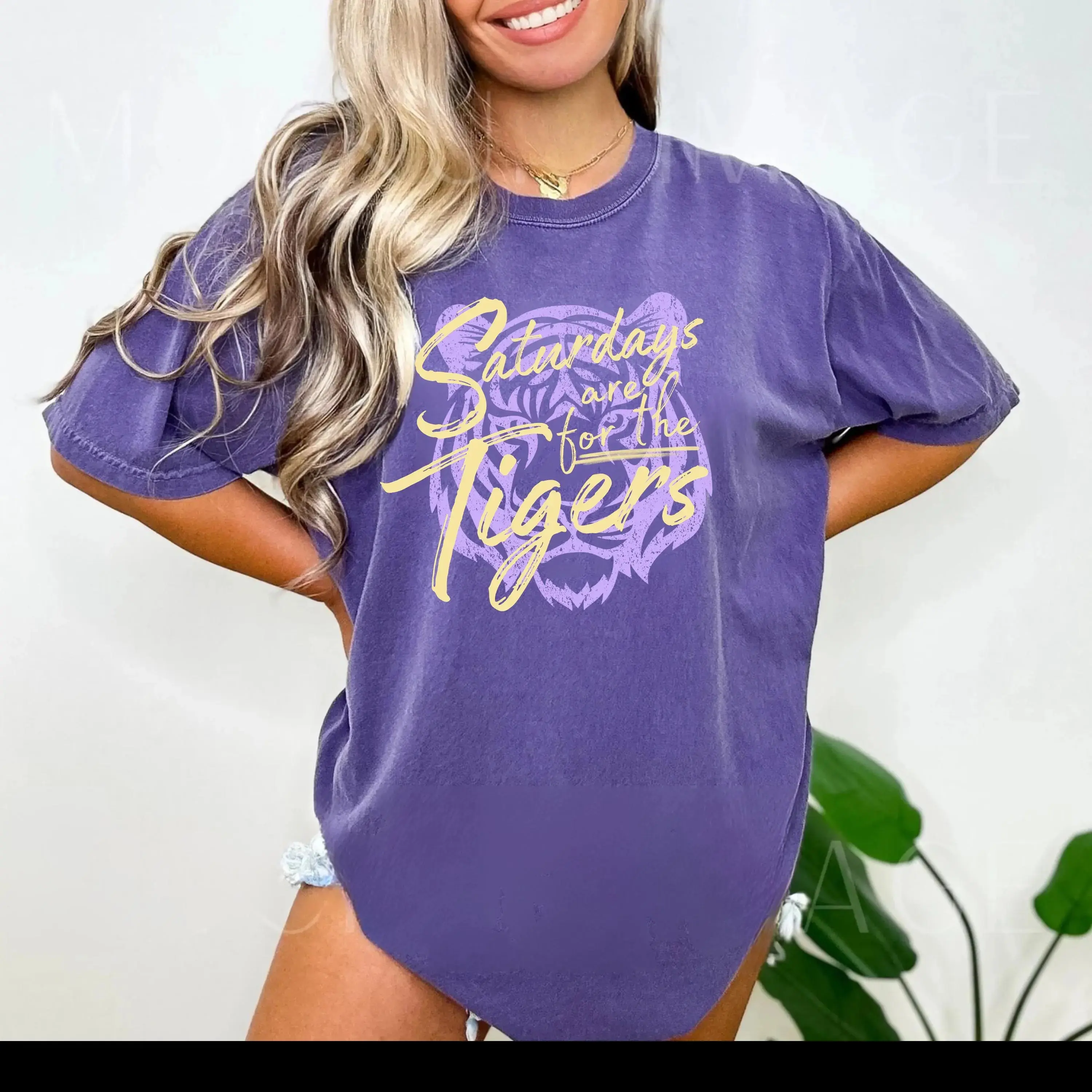 Saturdays are for the Tigers T-shirt - Comfort Colors Unisex Tee for Game Day Tailgates & LSU Pride in Premium Fabric