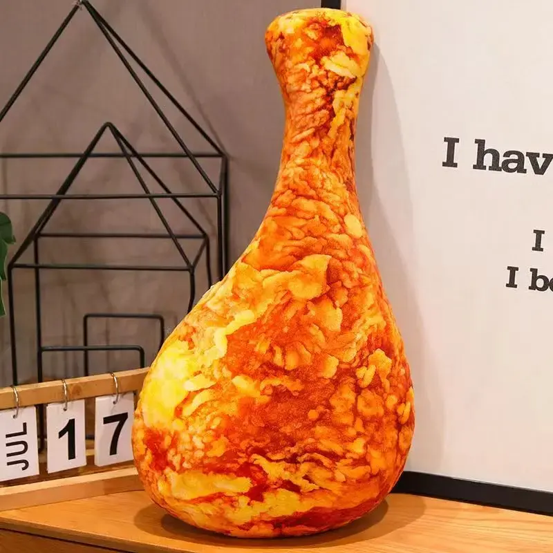 Simulated Crispy Chicken Leg Pillow Anime Plush Toy - Cute 20/50/70 Cm Stuffed Animal Soft Doll for Christmas Thanksgiving