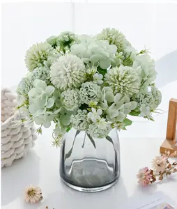 1/3PCS Artificial Flowers, Chrysanthemum, Hydrangea Bouquet, Carnation, Miscellaneous Flowers, Home Decor, Dining Room, Bedroom, Flower Arrangement