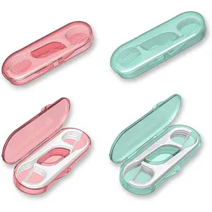 Dental Floss Picks - Travel Floss with Toothpicks - Professional Threader Flossers with 4 Storage Cases - Ideal for Family Hotel and High-Toughness Travel (40Pcs)