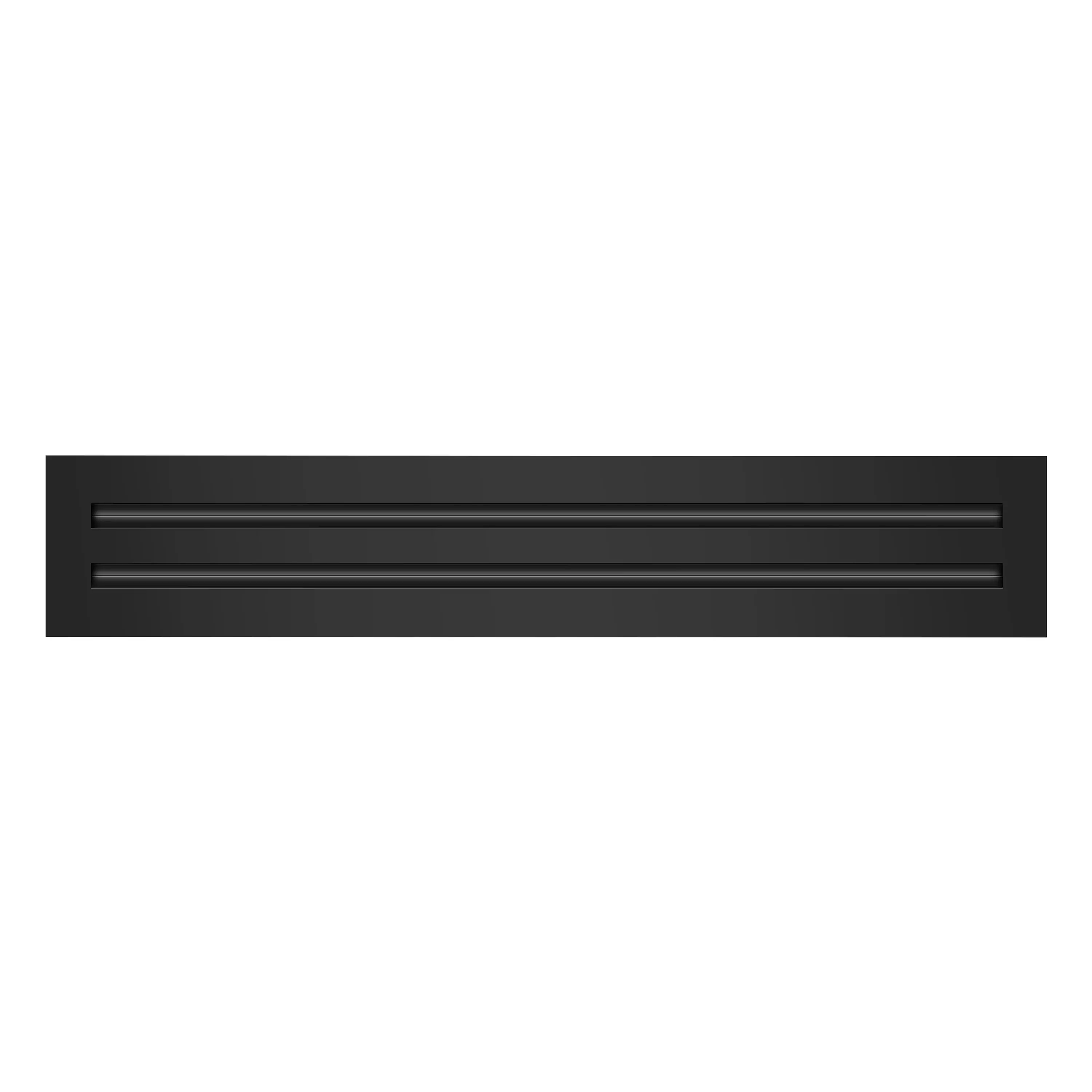 BUILDMART - 22x4 Black Modern AC Vent Cover - Decorative Aluminum Air Vent - Standard Linear Slot Diffuser - Heating and Cooling Register Grille for Ceiling, Walls & Floors - Texas Buildmart