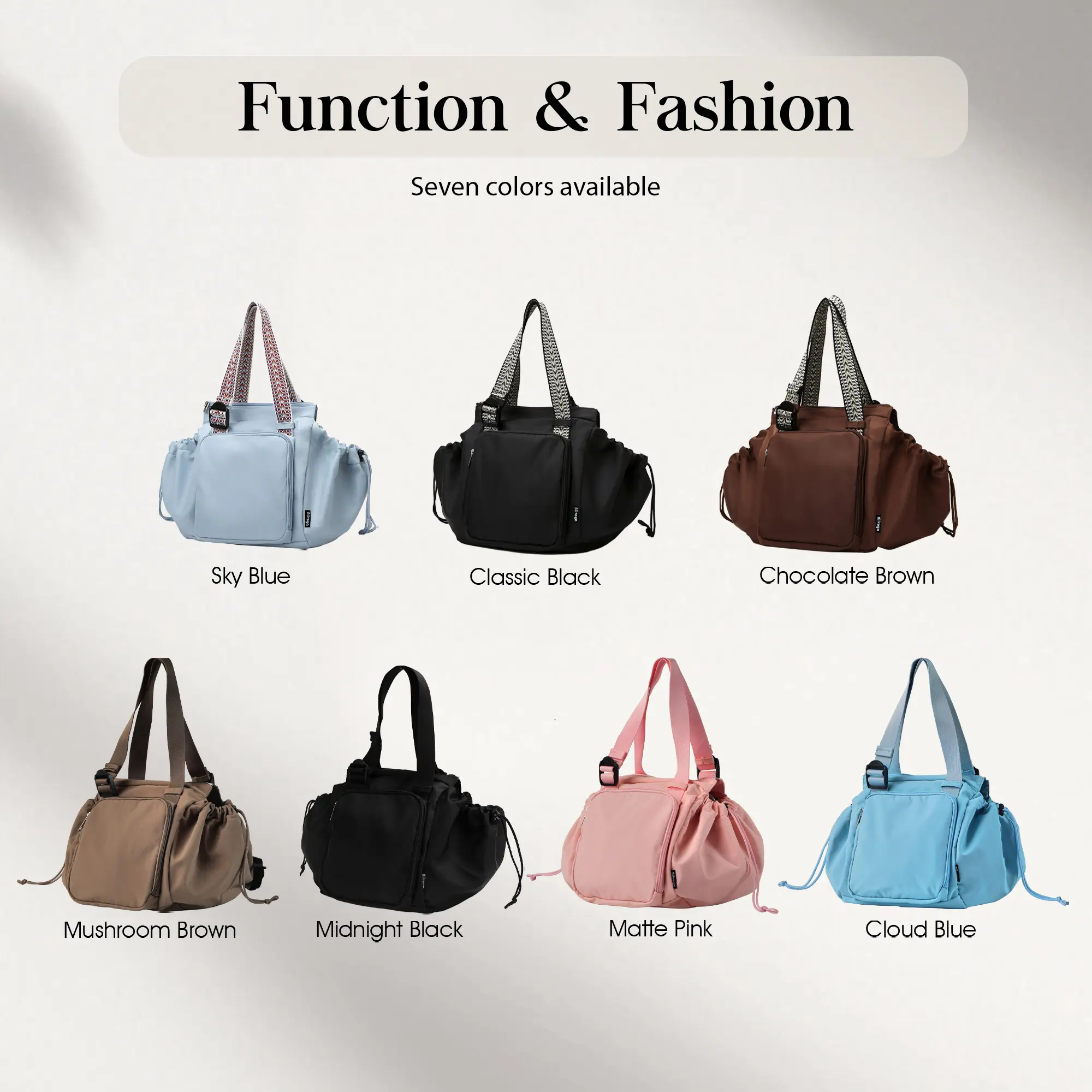 6697 Backpack Purse Waterproof Nylon Designer Casual Shoulder Bag Fashion BIIVOYA Summervibes Multi-Functional Diaper Bag Backpack  main image 3