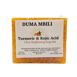 Turmeric & Kojic Acid Ultra-Brightening Soap Bar 1 Bars Body Care Moisturizer Hydrating Acne Lemon