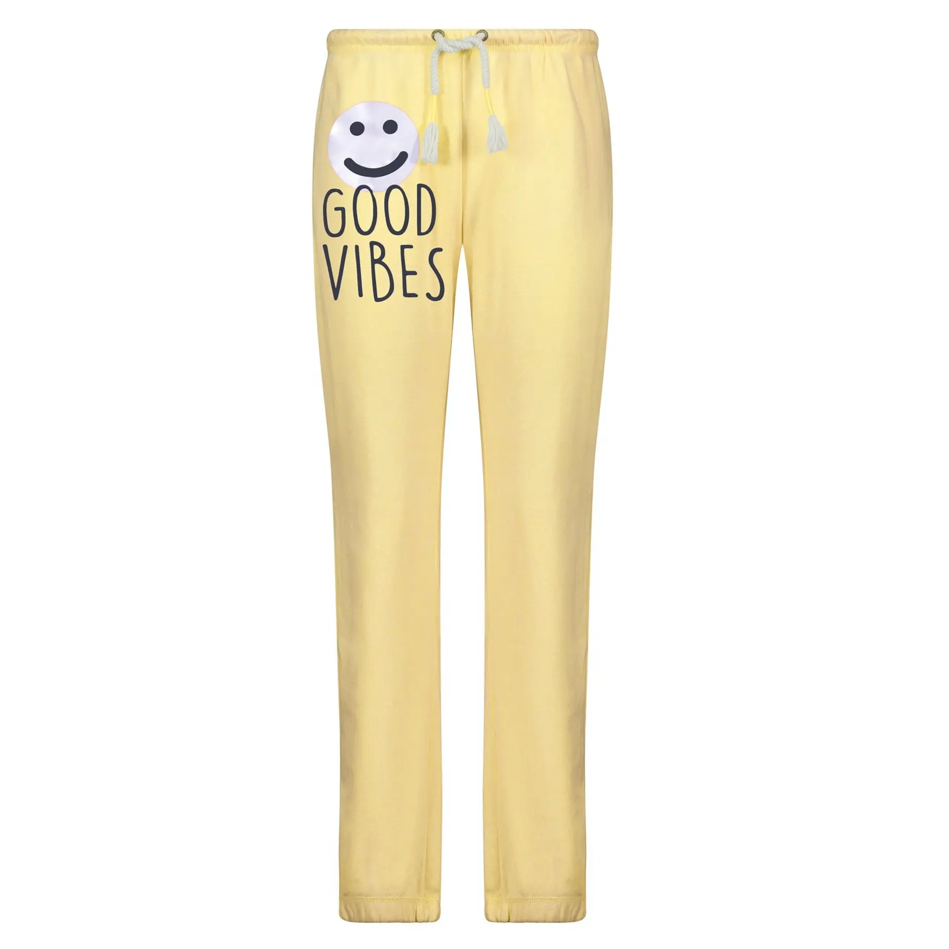 Smile Good Vibes Yellow Sweatpants