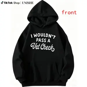 Horse Riding Hoodie with I Wouldn't Pass A Vet Check Quote – Gift Idea