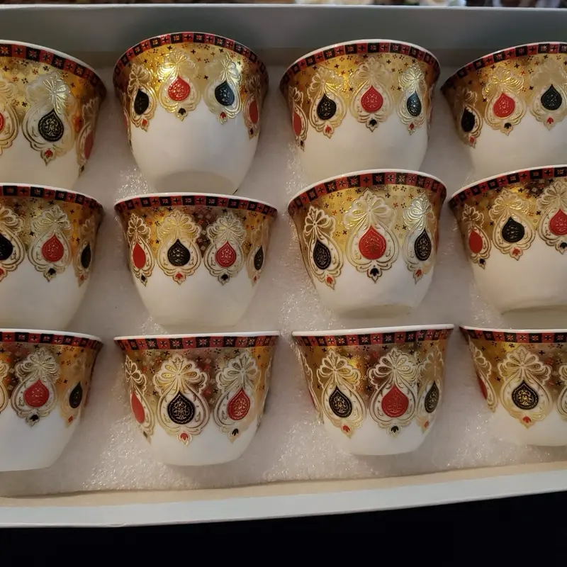 Traditional coffee cups