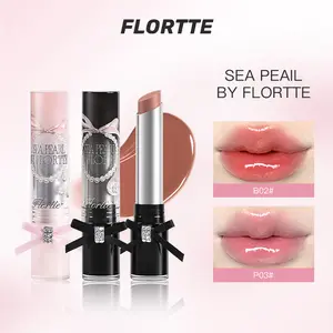 FLORTTE NEW Glass Sea Collection Solid Lip Gloss Long-Lasting Shine No Cup Staining Glossy lip stain Cosmetic lip products Makeup