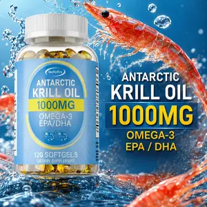 VecNythra Antarctic Krill Oil 1000 mg with Omega-3 EPA, DHA & Astaxanthin