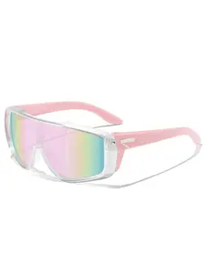 Fashion Cycling Sunglasses, Sporty Uv400 Lenses, Unisex Windproof Glasses for Outdoor Activities, Running, Hiking, Driving, Fishing, Cycling Goggles