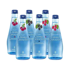 Clearly Canadian Sparkling Flavored Water (6 Pack, including 2 of each) Country Raspberry, Wild Cherry, Mountain Blackberry)