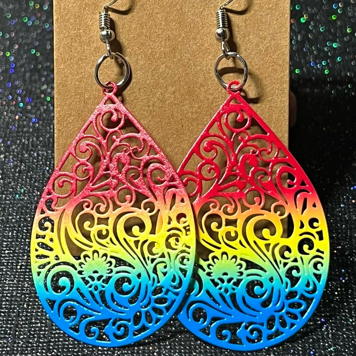 Rainbow earrings