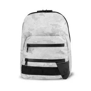 Mini - Atomic White Digital Camo 100% SMELL PROOF LOCKABLE DOUBLE ZIPPER MINI BACKPACK