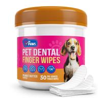 Dental Wipes (Peanut Butter Scented)