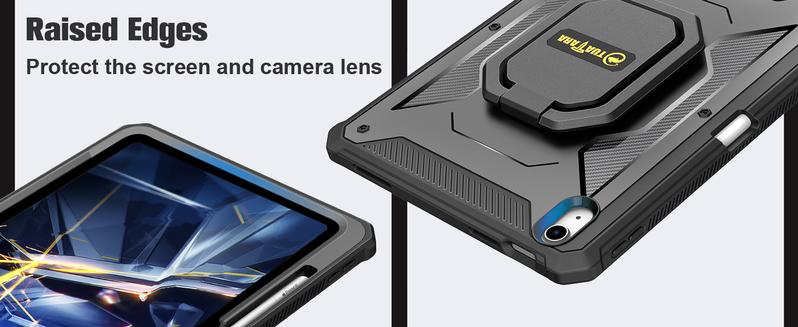 Fintie Heavy-Duty Case for 2025 iPad A16 11th Gen & iPad 10th Gen, 360-Degree Rotating Stand and Screen Protector, iPad A16 Protective Cover - Navy Fintie Heavy-Duty Case for 2025 iPad A16 11th Gen & iPad 10th Gen, 360-Degree Rotating Stand and Screen Protector, iPad A16 Protective Cover - Navy