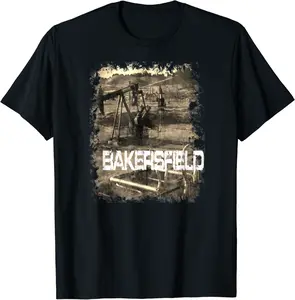 Oil Field in Bakersfield California T-Shirt - Nicolekhach Shop 77B07VTQW6T9