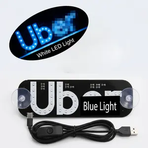 Windshield Light Sign with Decal USB-C Powered Touch Dimmer & Suction Cups for Easy Brightness Control Holiday Gift