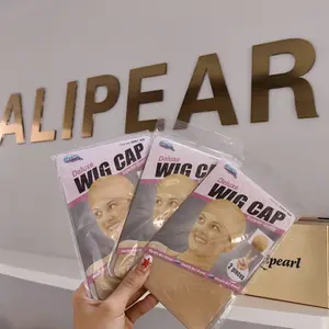 Alipearl Hair Store Elastic Invisible Wig Cap & Breathable Thin Soft Nylon for Casual Female Wig Caps 2 Pieces Frontal Closure Breathable Design