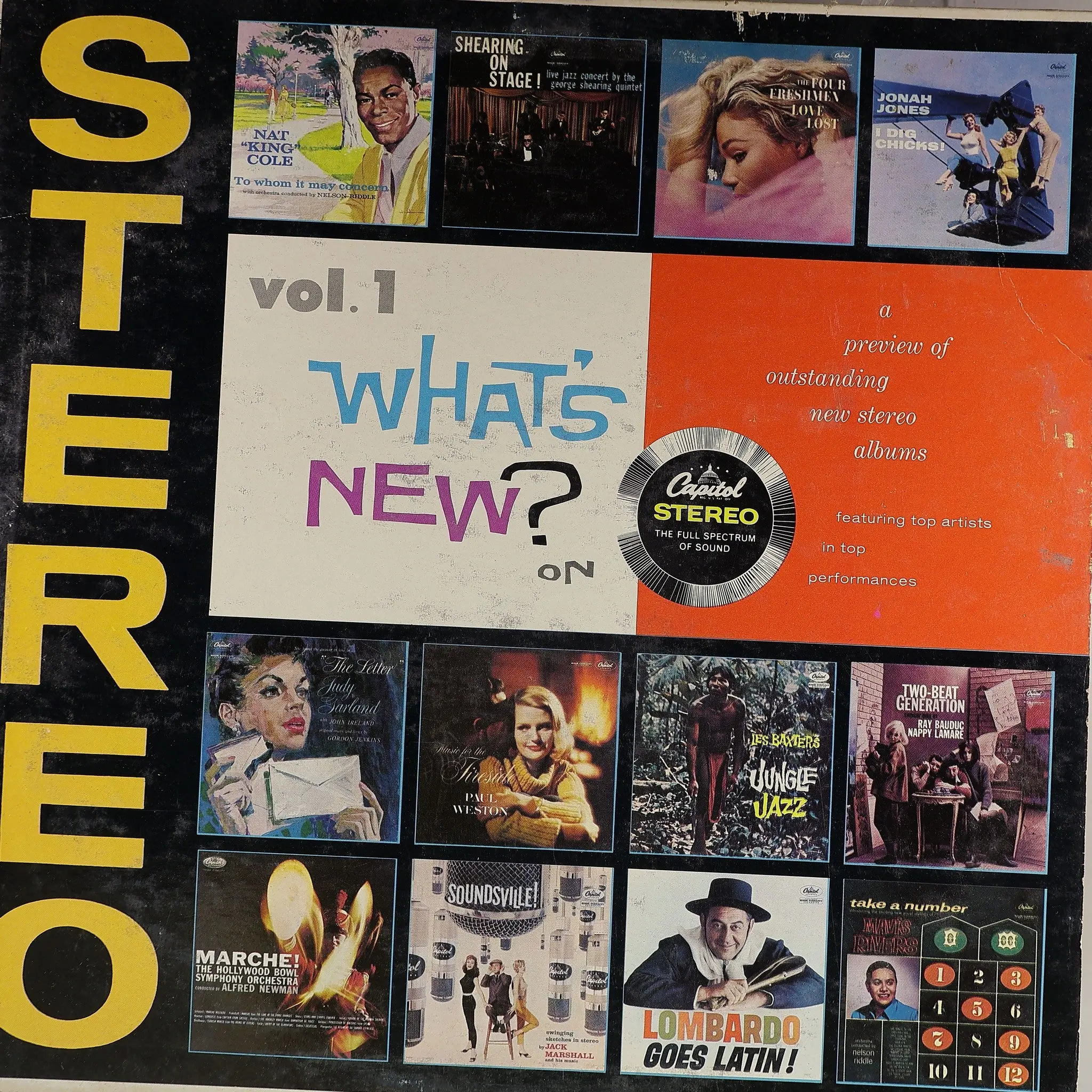 Various Artists - What's New? Volume 1 (1959, Capitol Records) Vinyl Record VG/G+