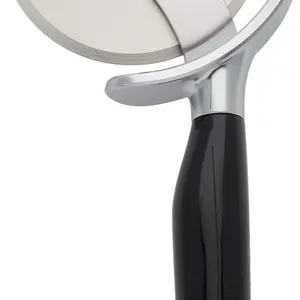 KitchenAid Classic Pizza Wheel with Sharp Blade For Cutting Through Crusts, Pies and More, Built In Finger Guard for Safety and Comfort Grip to Protect Fingers, Dishwasher Safe, 9-Inch, Black