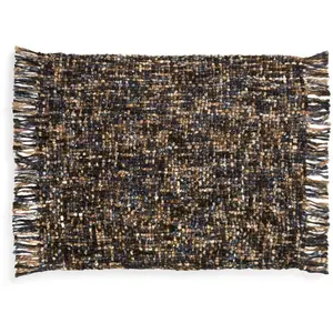 Blue/ Green Woven Throw Blanket