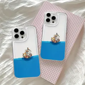 One Piece Chopper Cute Cartoon Mini Pirate Ship Phone Case, Compatible with iPhone 17 16e 16 15 14 13 12 11 Pro Max Mini Air XR XS X 7 8 Plus