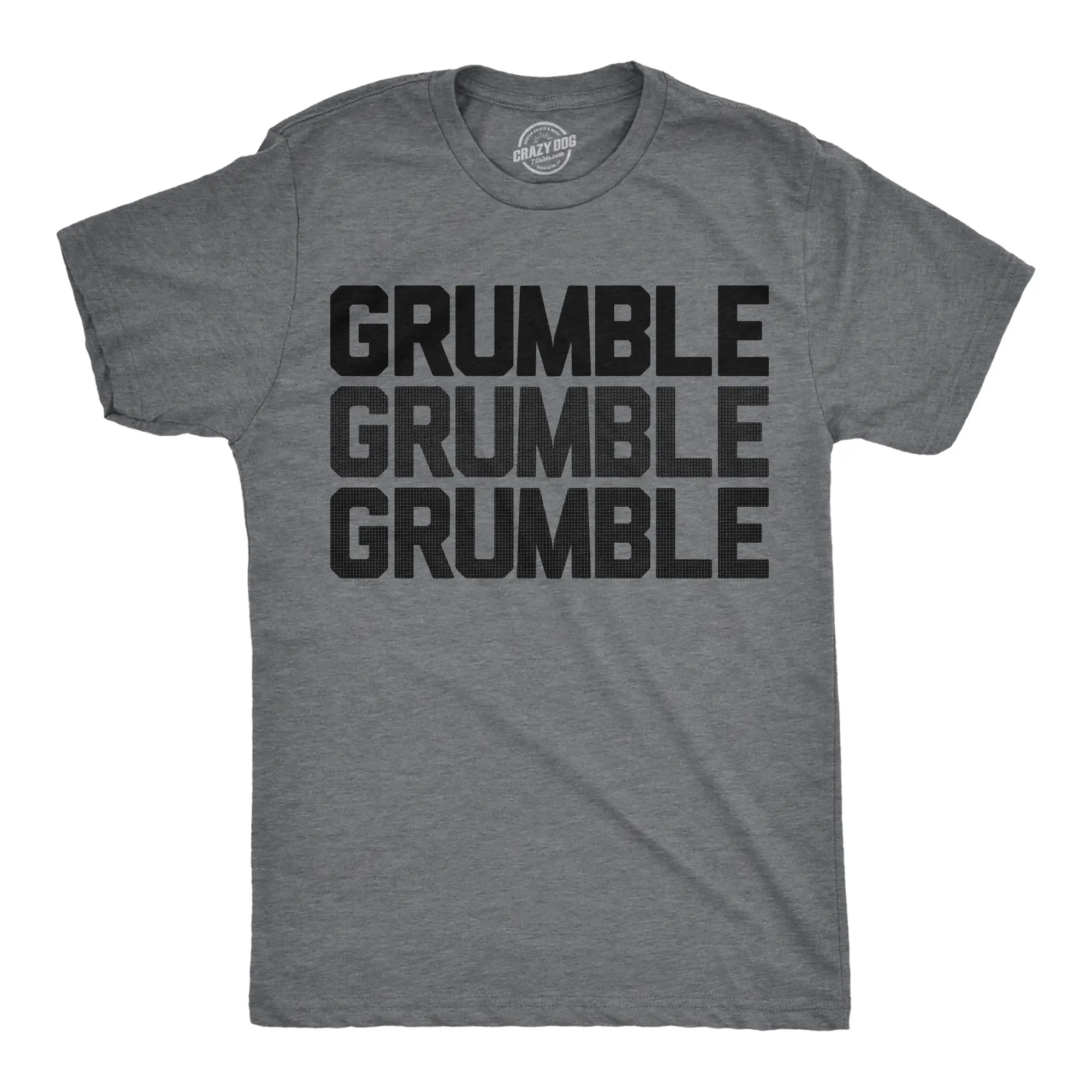 Mens Funny T Shirts Grumble Grumble Grumble Sarcastic Graphic Hungry Novelty Tee for Men Mens Funny T Shirts Cool Vintage Fashion T-Shirt Gift Classic Menswear Sarcastic Apparel for Men Funny Food Short Sleeve Dark Grey
